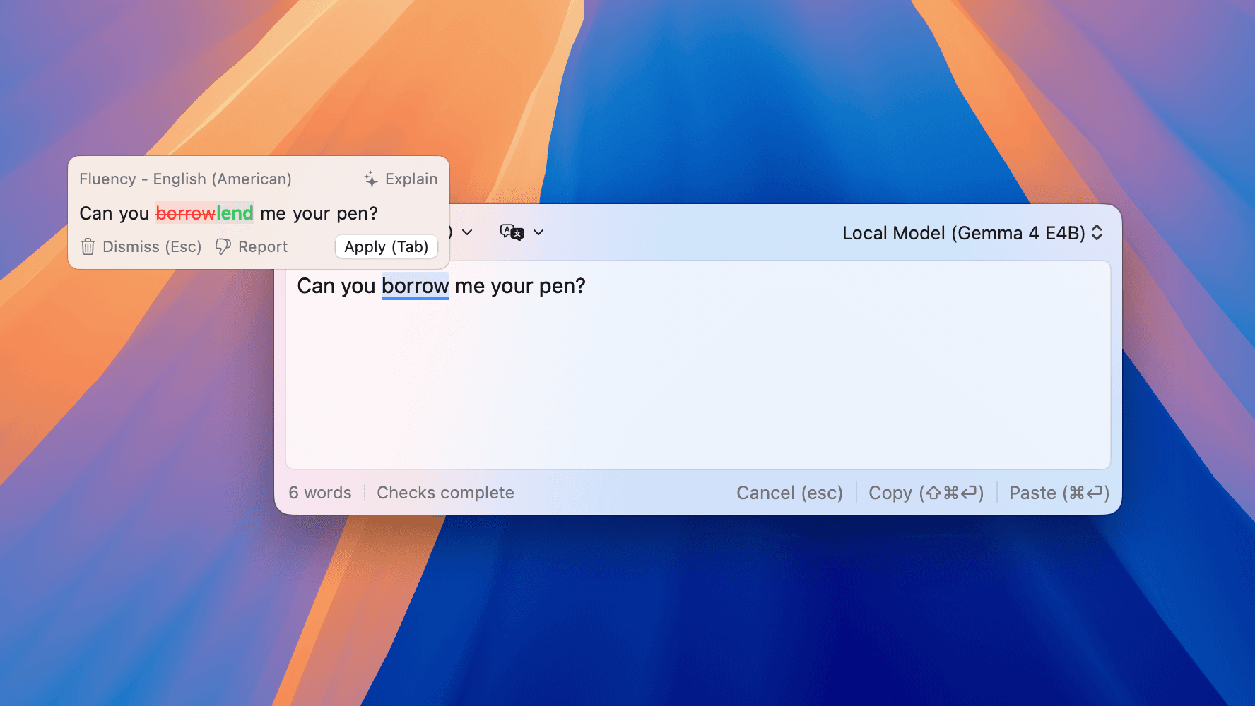 Rewrite for clarity screenshot